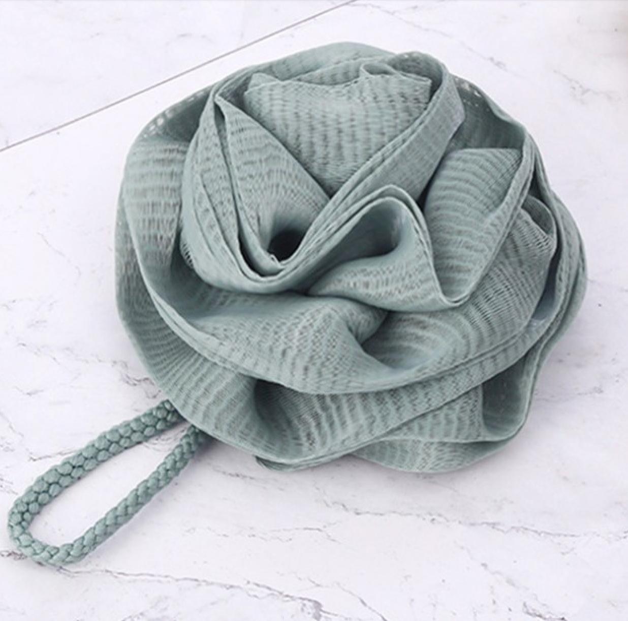 Elegant Rose Loofah - Emerald