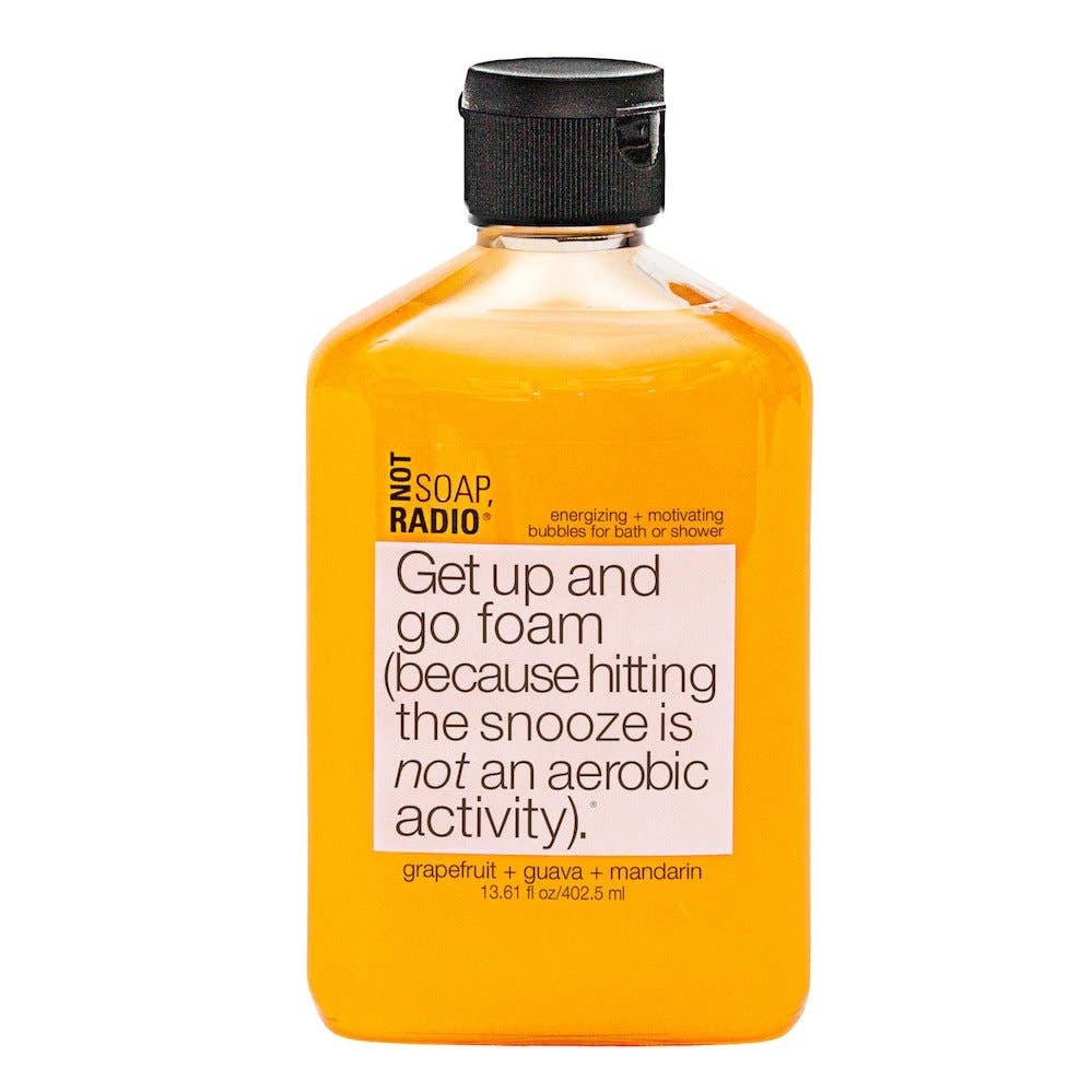 Get up and go foam bath/shower gel