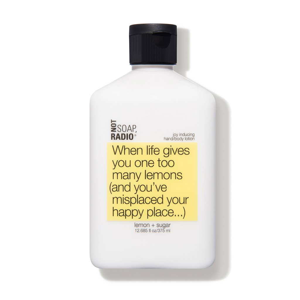 When life gives you one too many lemons hand/body lotion