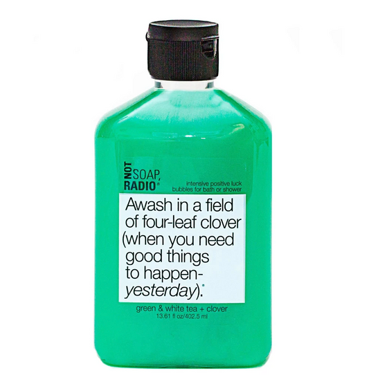 Awash in a field of four-leaf clover bath/shower gel