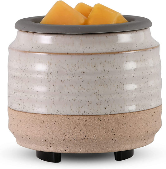 Wax Melt Warmer - Beige Ceramic