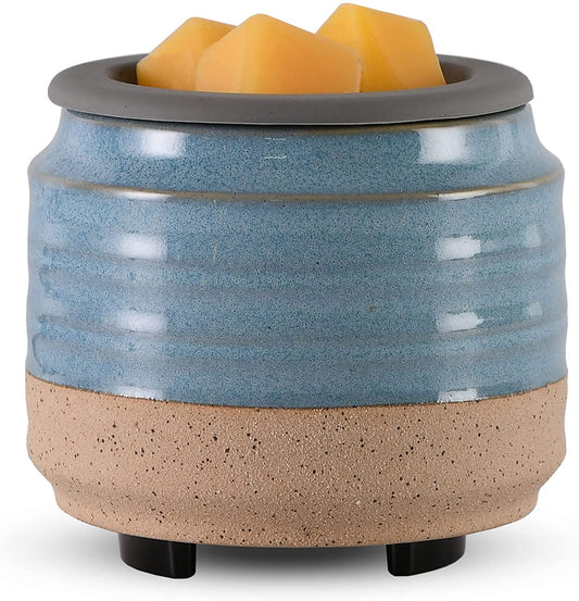 Wax Melt Warmer - Blue Ceramic