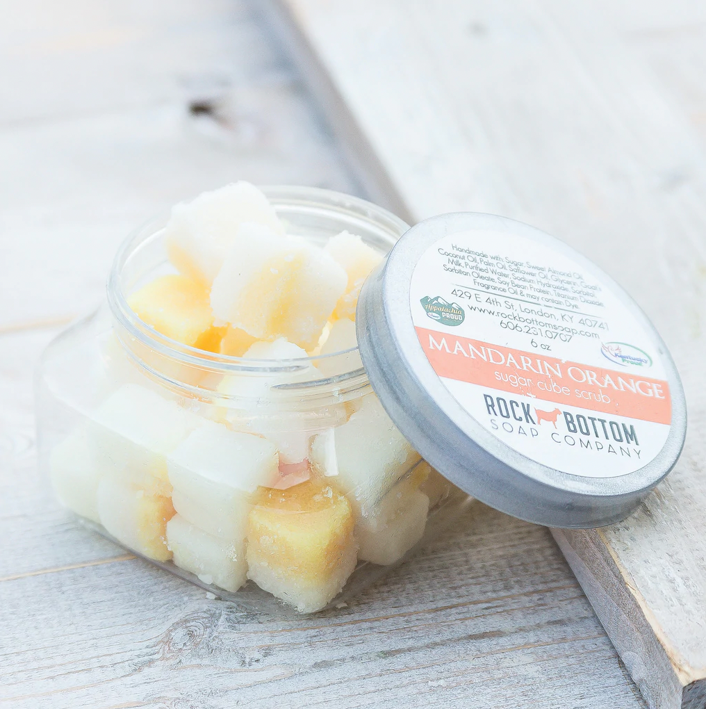 Mandarin Orange Goat Milk Sugar Cube Scrubs