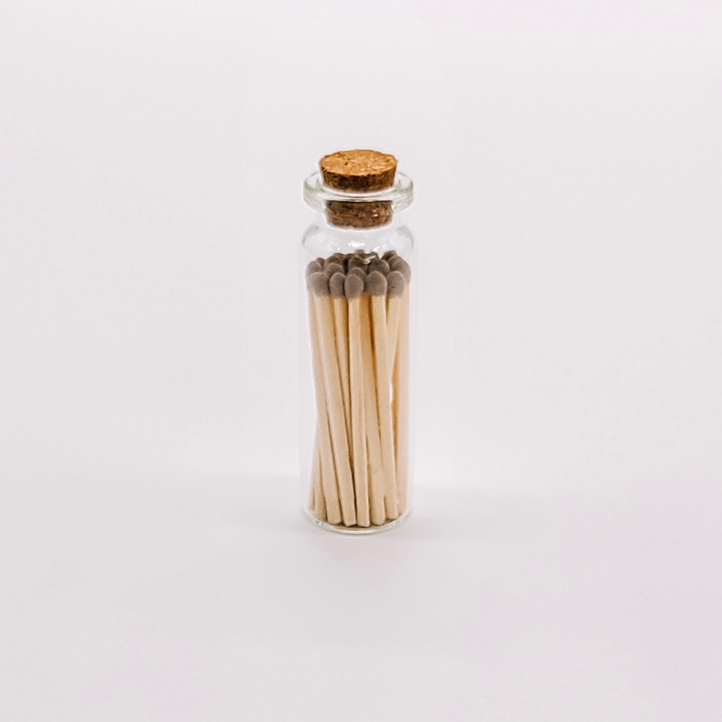 Taupe Gray Matches in Small Corked Vial